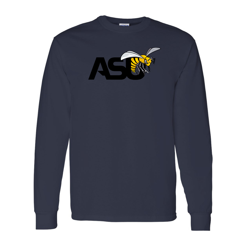 Men's Alabama State Hornets Gildan Heavy Cotton Long Sleeve T-Shirt