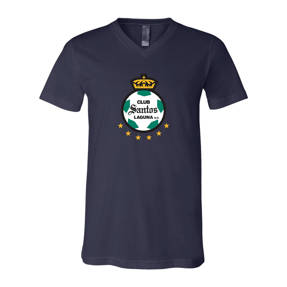 Santos Laguna Soccer BELLA  CANVAS - Jersey V-Neck T-Shirt