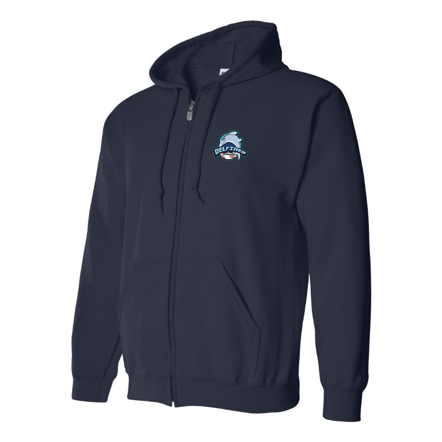 Men's Carmen Delfines Logo Zipper Hoodie