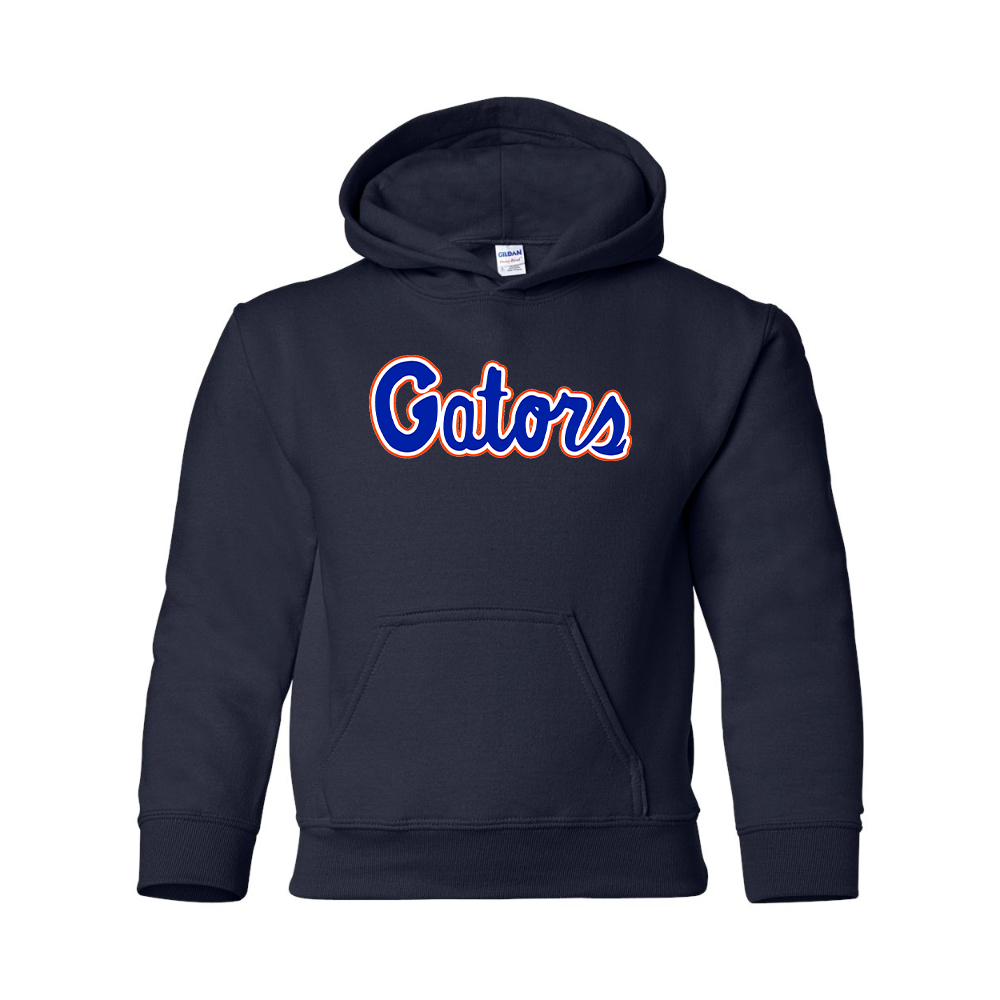 Youth   Florida Gators Script  Gildan Heavy Blend  Hooded Sweatshirt