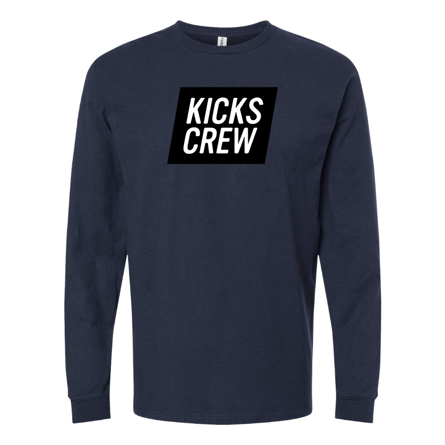 Men's Kickscrew Logo Cotton Long Sleeve T-Shirt