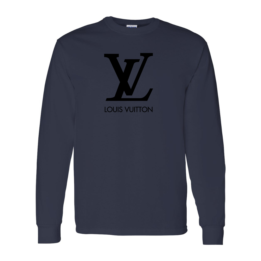 Men's  Louis Vuitton Gildan Heavy Cotton Long Sleeve T-Shirt