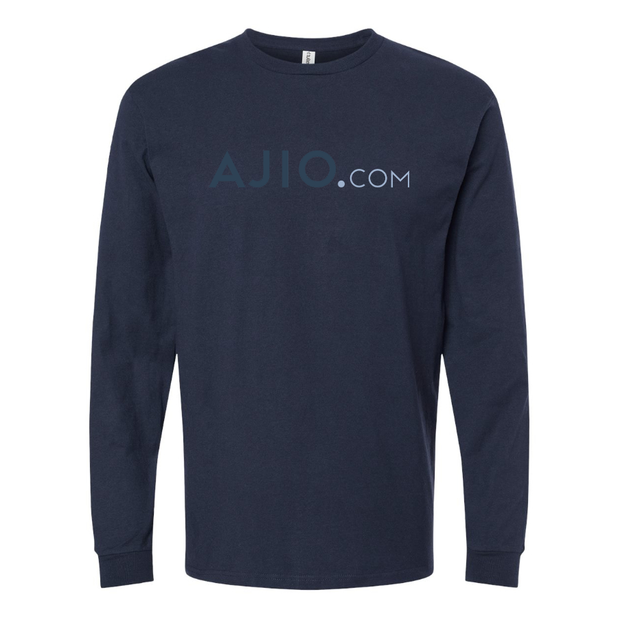 Men's Ajio Logo Cotton Long Sleeve T-Shirt