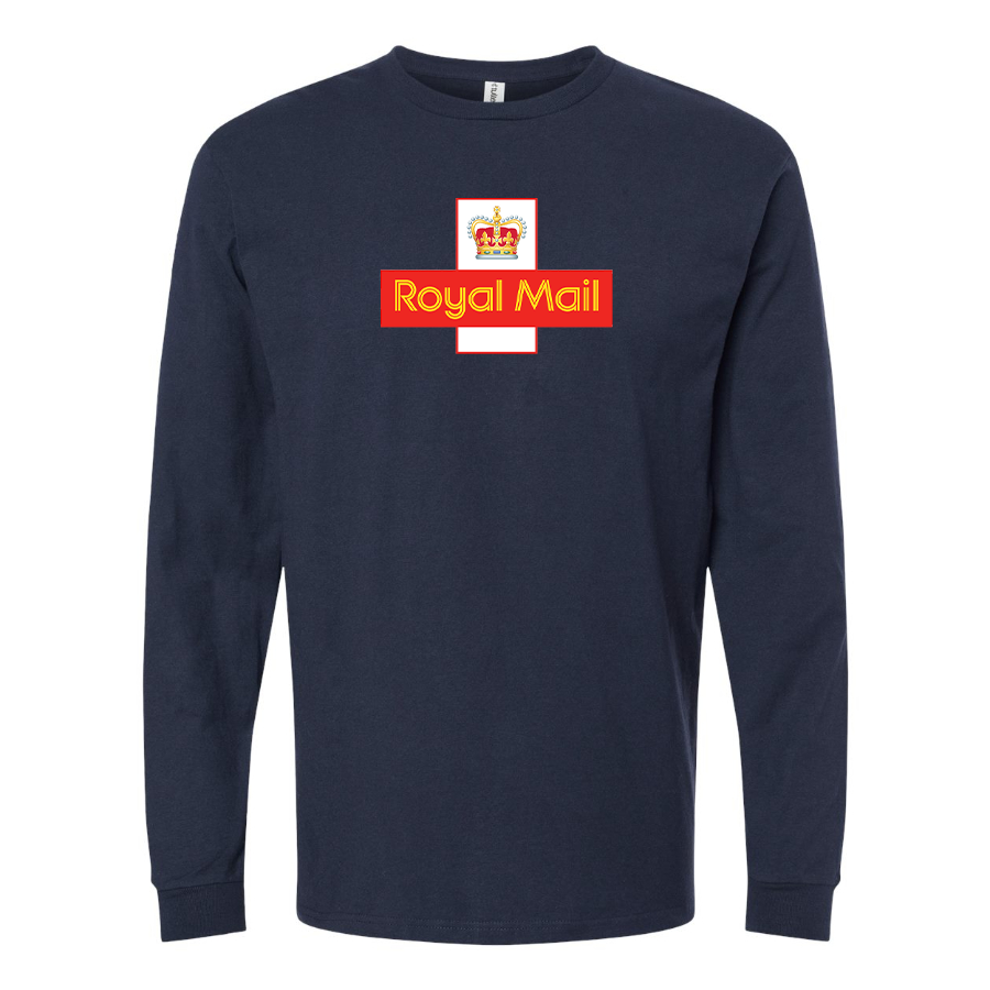 Men's  Royal Mail    Logo Cotton Long Sleeve T-Shirt