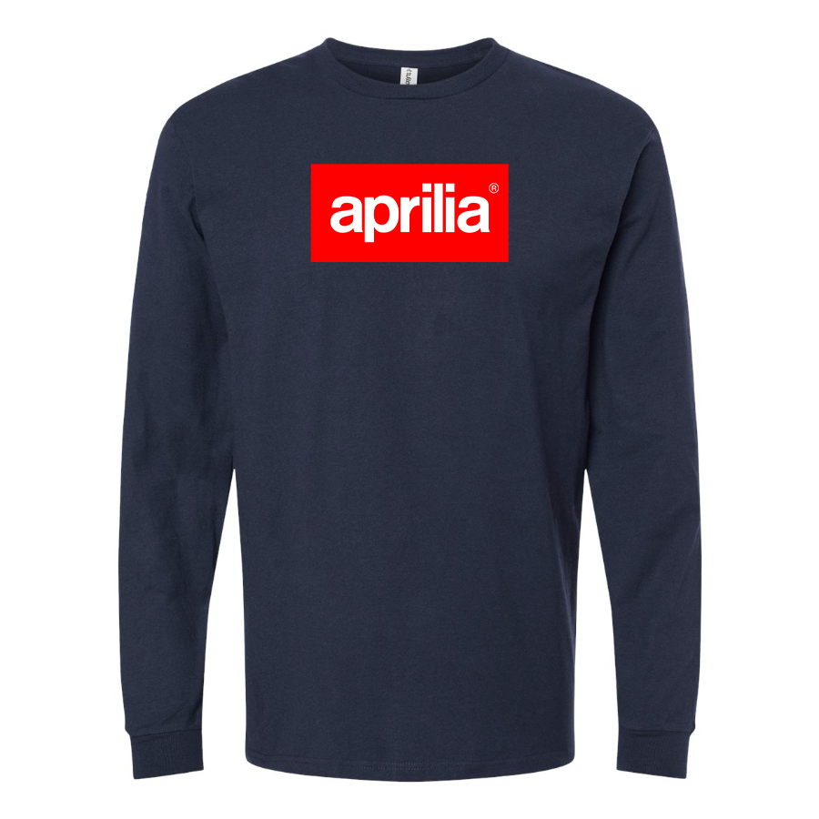 Men's Aprilia Logo Cotton Long Sleeve T-Shirt