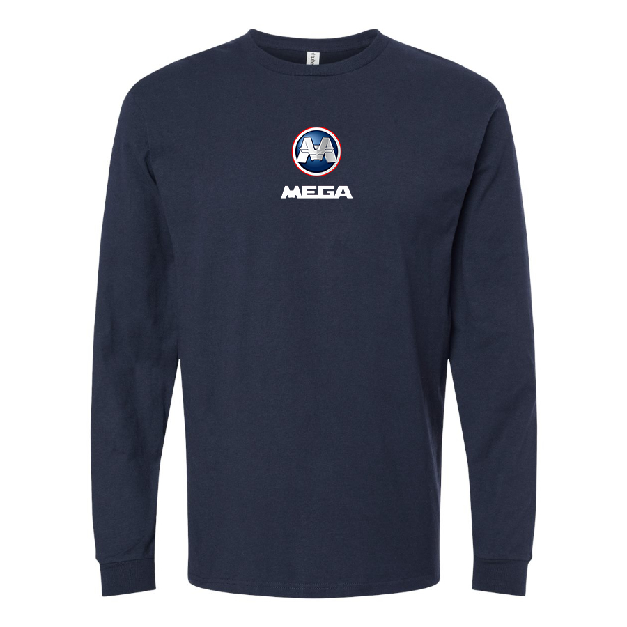 Men's Aixam Mega Logo Cotton Long Sleeve T-Shirt