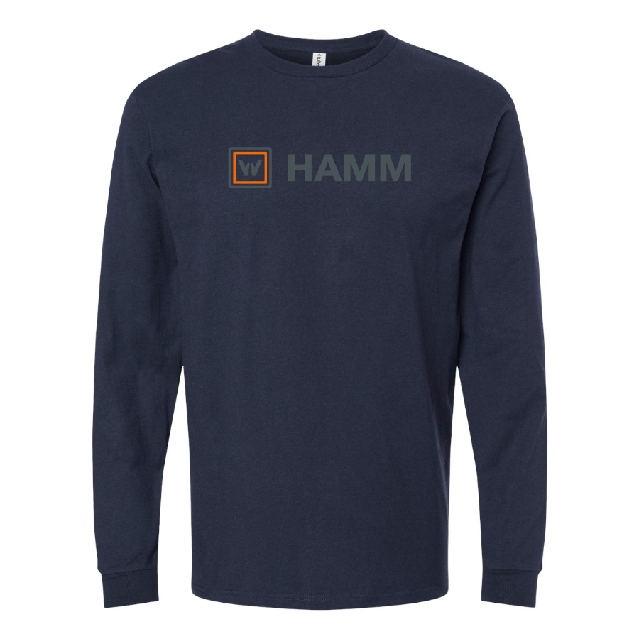 Men's Hamm Logo Cotton Long Sleeve T-Shirt