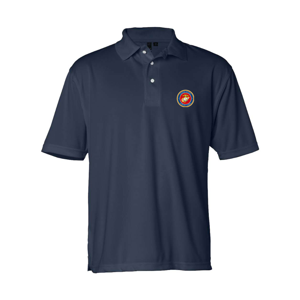 Men's USMC Emblem Sierra Pacific Moisture Free Mesh Polo