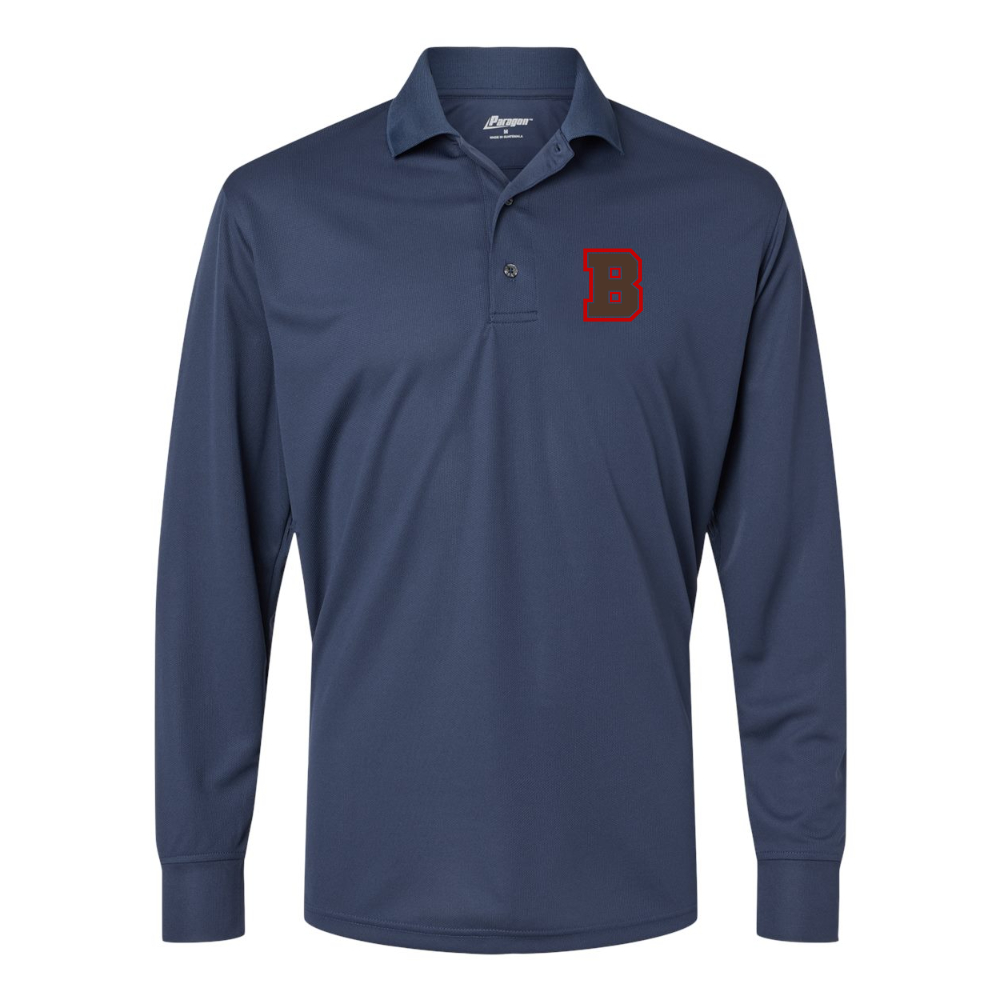 Men's Brown Bears  Paragon Prescott Long Sleeve Polo