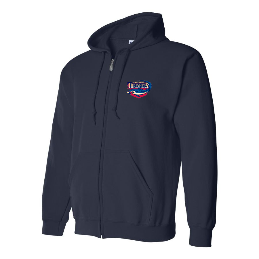 Men's Clearwater Threshers Logo Zipper Hoodie