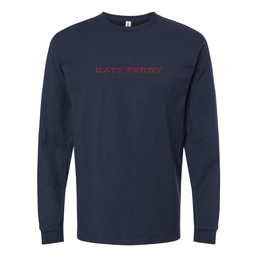 Men's Katy Perry Logo Cotton Long Sleeve T-Shirt