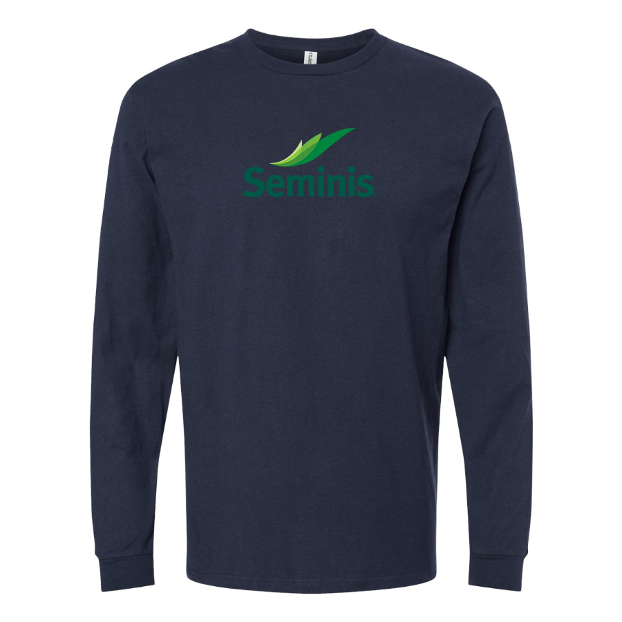 Men's  Seminis Logo  Cotton Long Sleeve T-Shirt