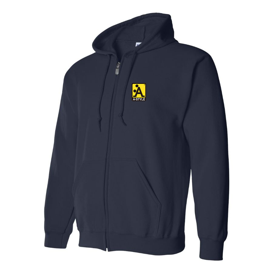 Men's A Style Logo Zipper Hoodie