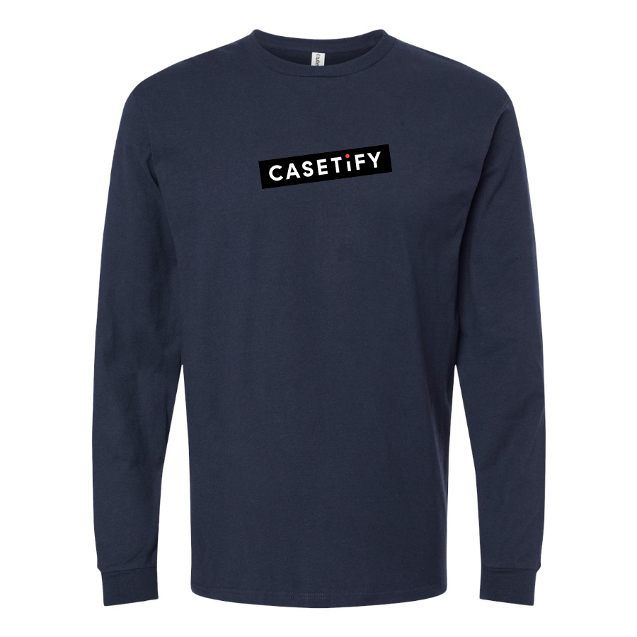 Men's Casetify Logo Cotton Long Sleeve T-Shirt
