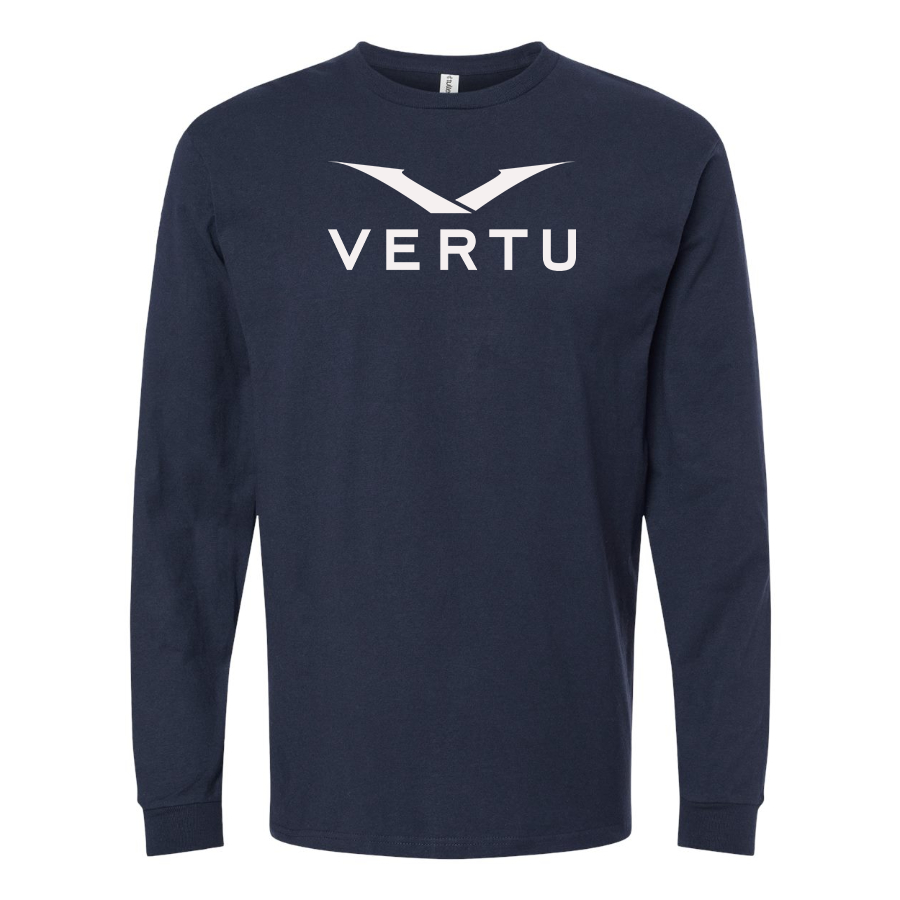 Men's Vertu Logo Cotton Long Sleeve T-Shirt