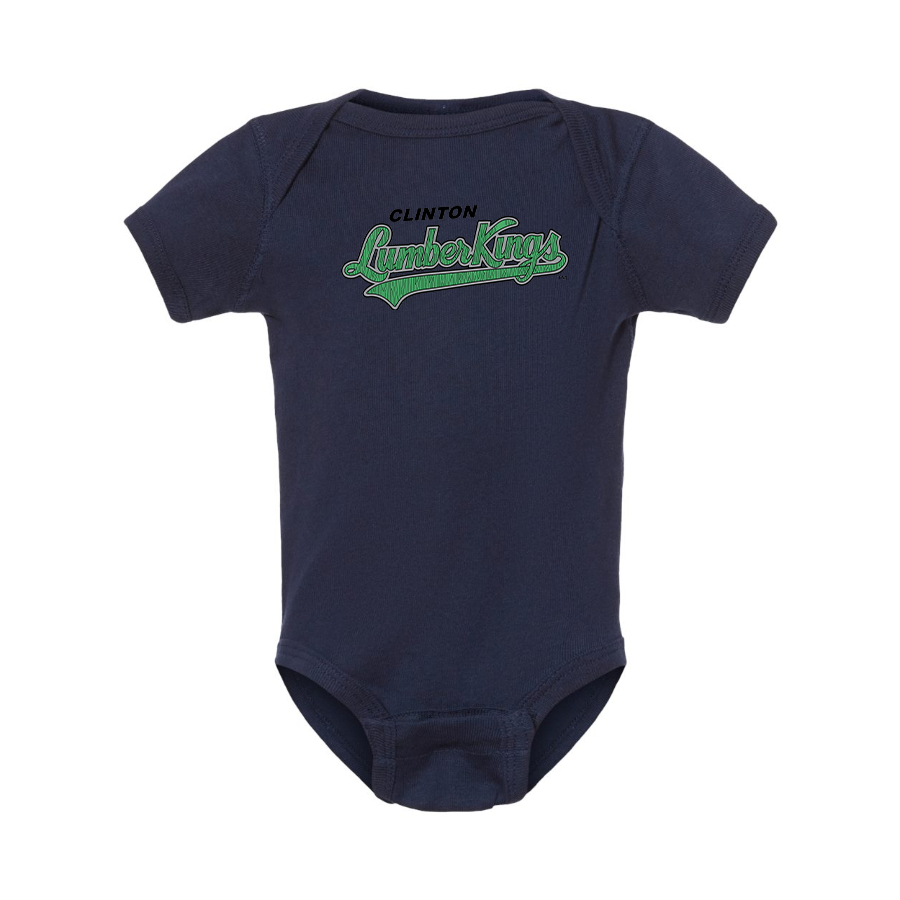 Clinton LumberKings   Logo Baby Onesie Romper