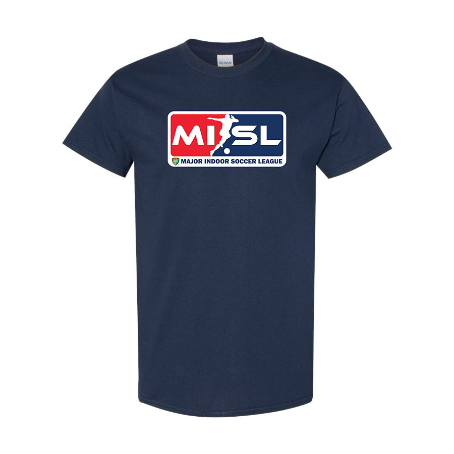 Men's Major Indoor Soccer League Logo Cotton T-Shirt