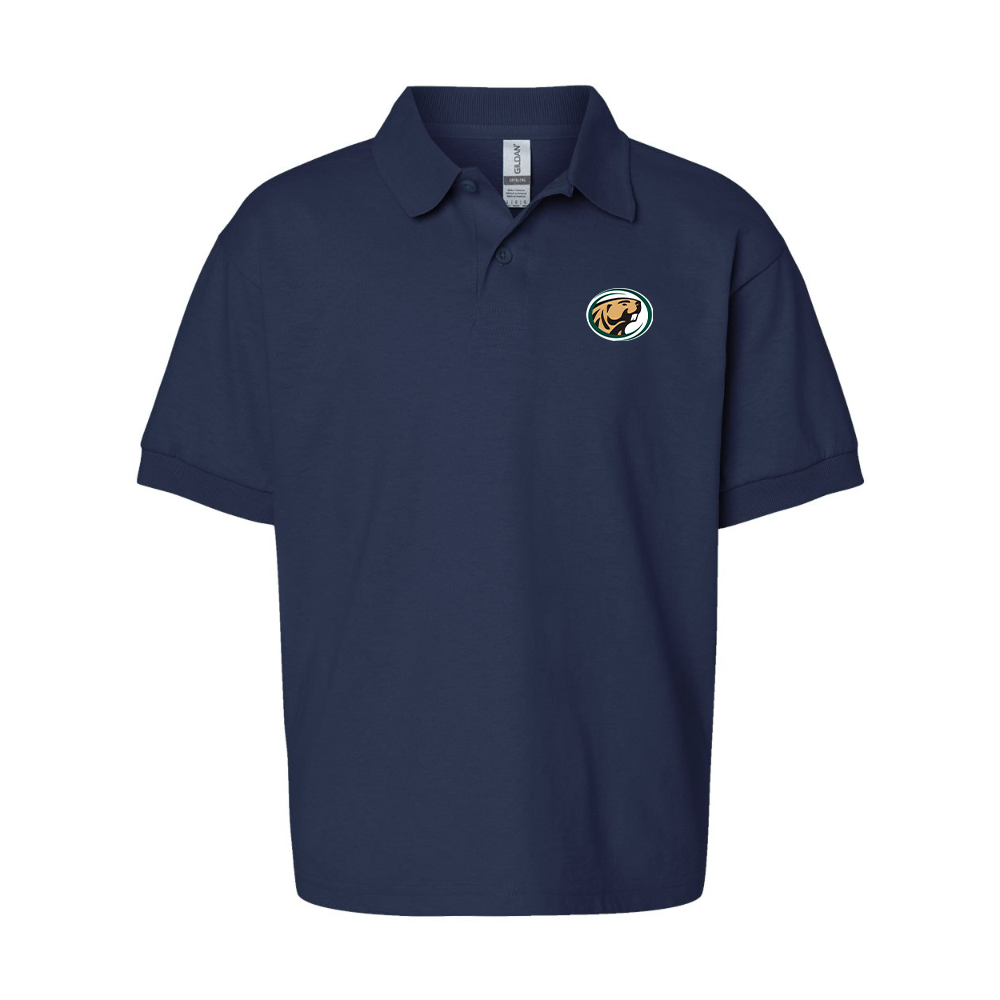 Youth  Bemidji State Beavers Gildan Dry Blend Jersey Polo