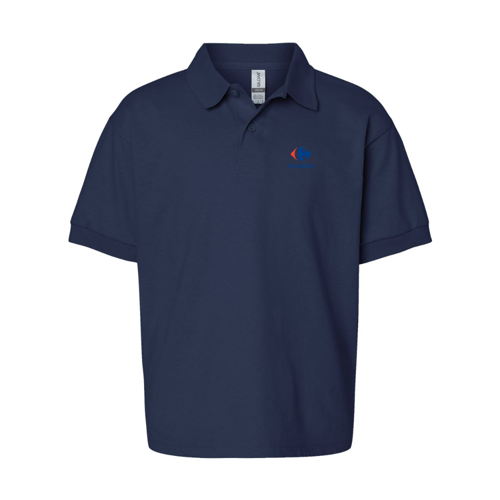 Youth Carrefour Gildan Dry Blend Jersey Polo