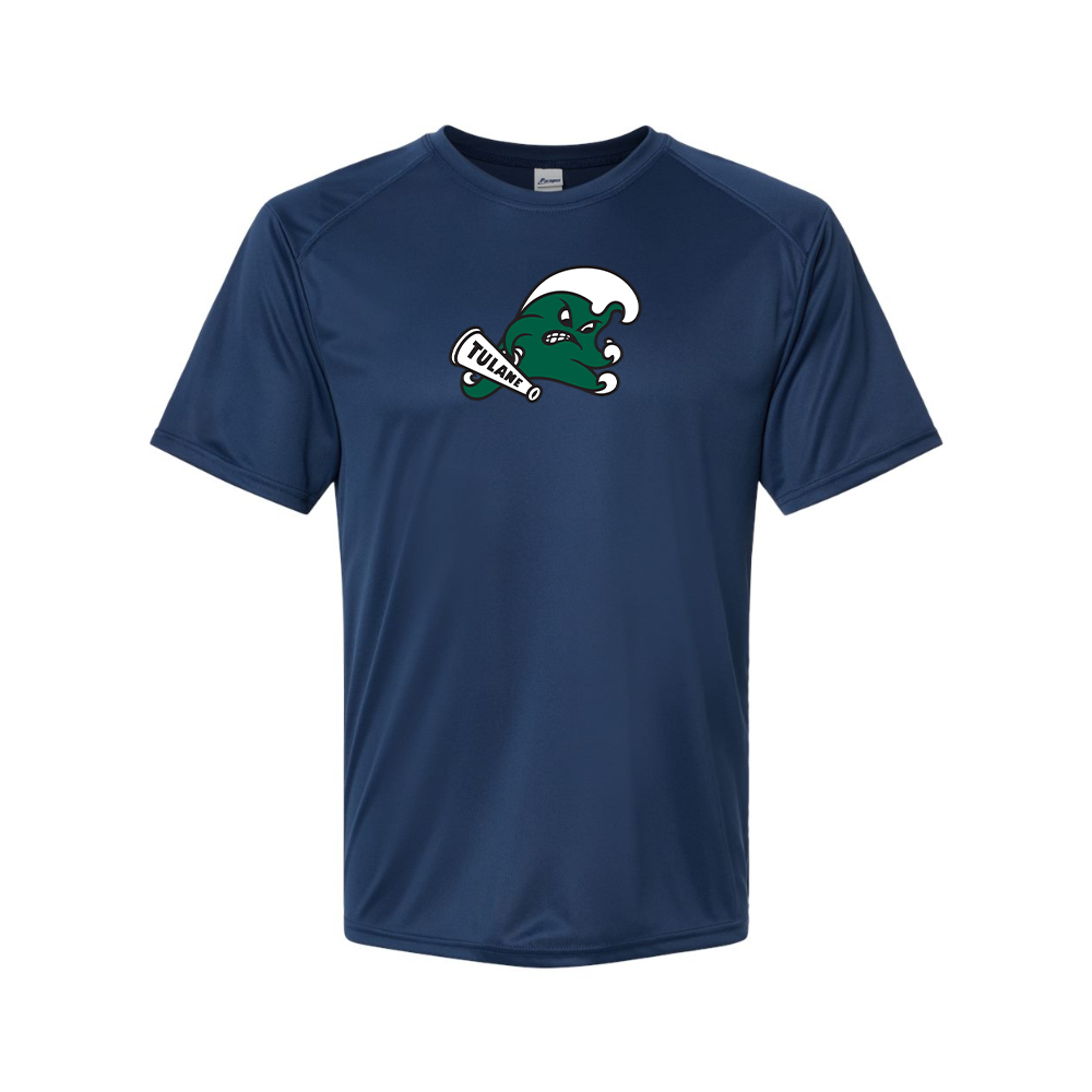 Men's Tulane Green Wave Logo   Performance T-Shirt