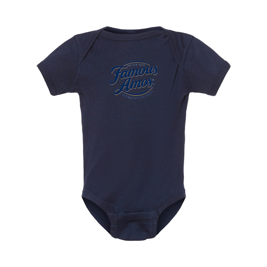 Famous Amos Logo Baby Onesie Romper