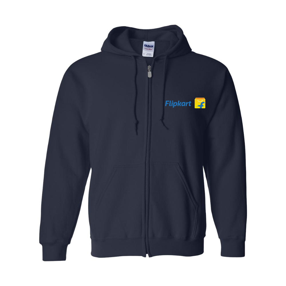 Men's Flipkart Gildan  Heavy Blend Full Zip Hooded Sweatshirt