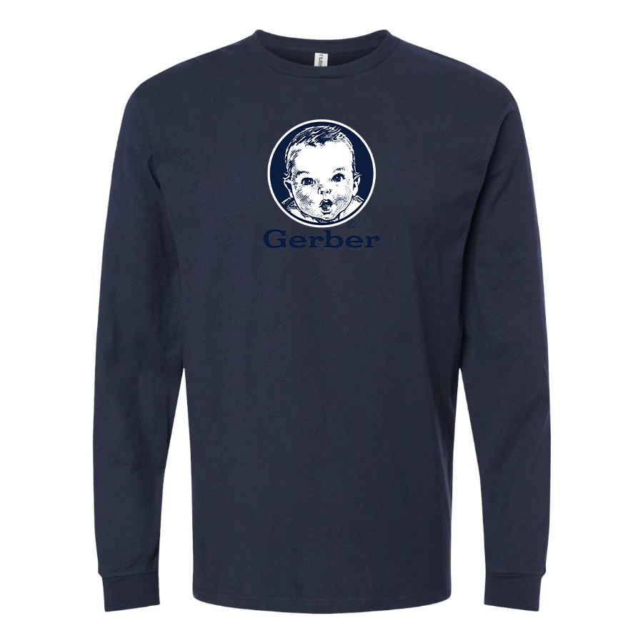 Men's Gerber  Logo Cotton Long Sleeve T-Shirt