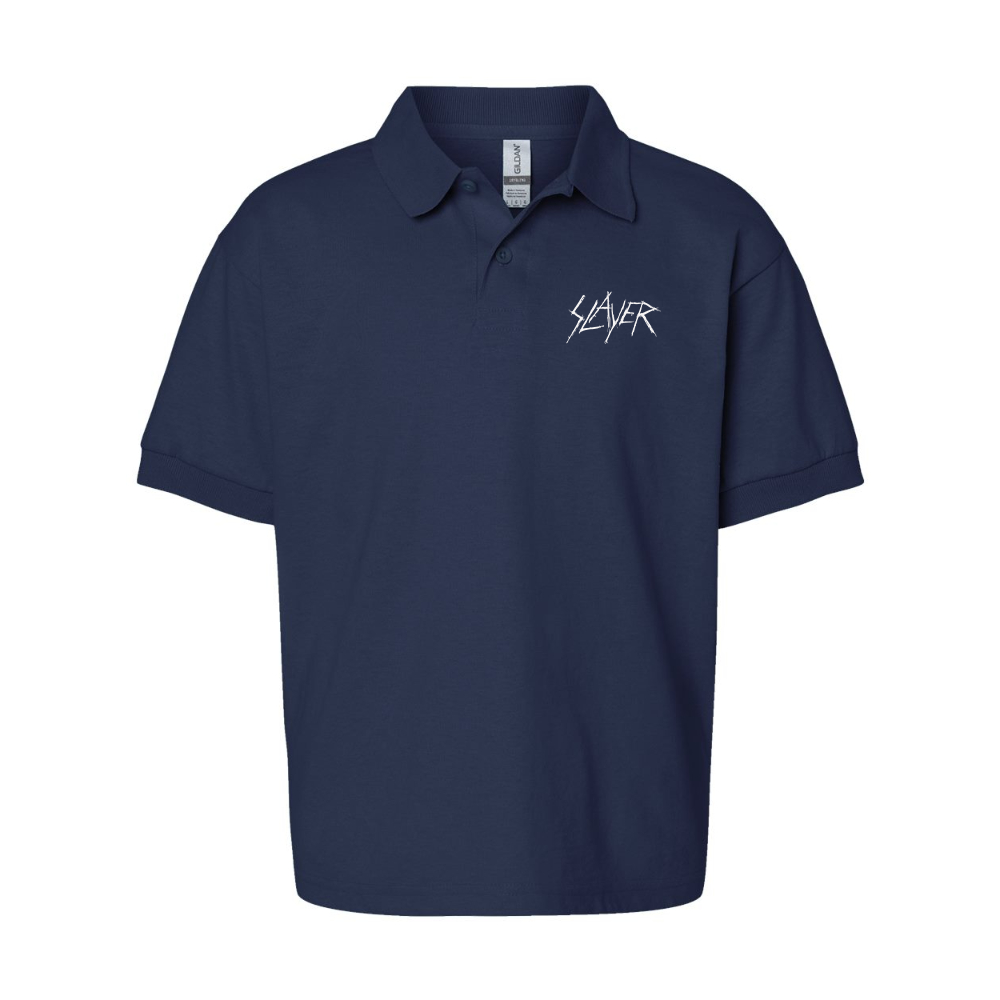 Youth  Slayer Carved Gildan Dry Blend Jersey Polo