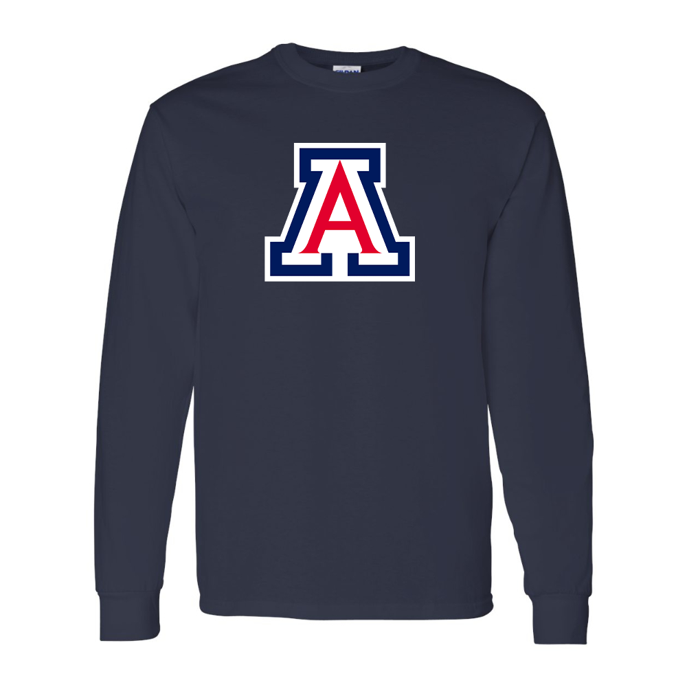 Men's  Arizona Wildcats Gildan Heavy Cotton Long Sleeve T-Shirt
