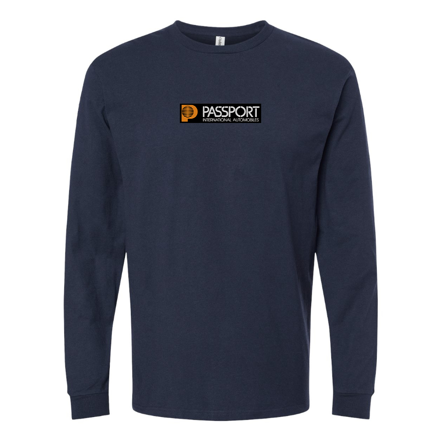 Men's Passport  Logo Cotton Long Sleeve T-Shirt
