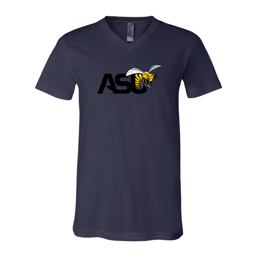 Alabama State Hornets  BELLA  CANVAS - Jersey V-Neck T-Shirt