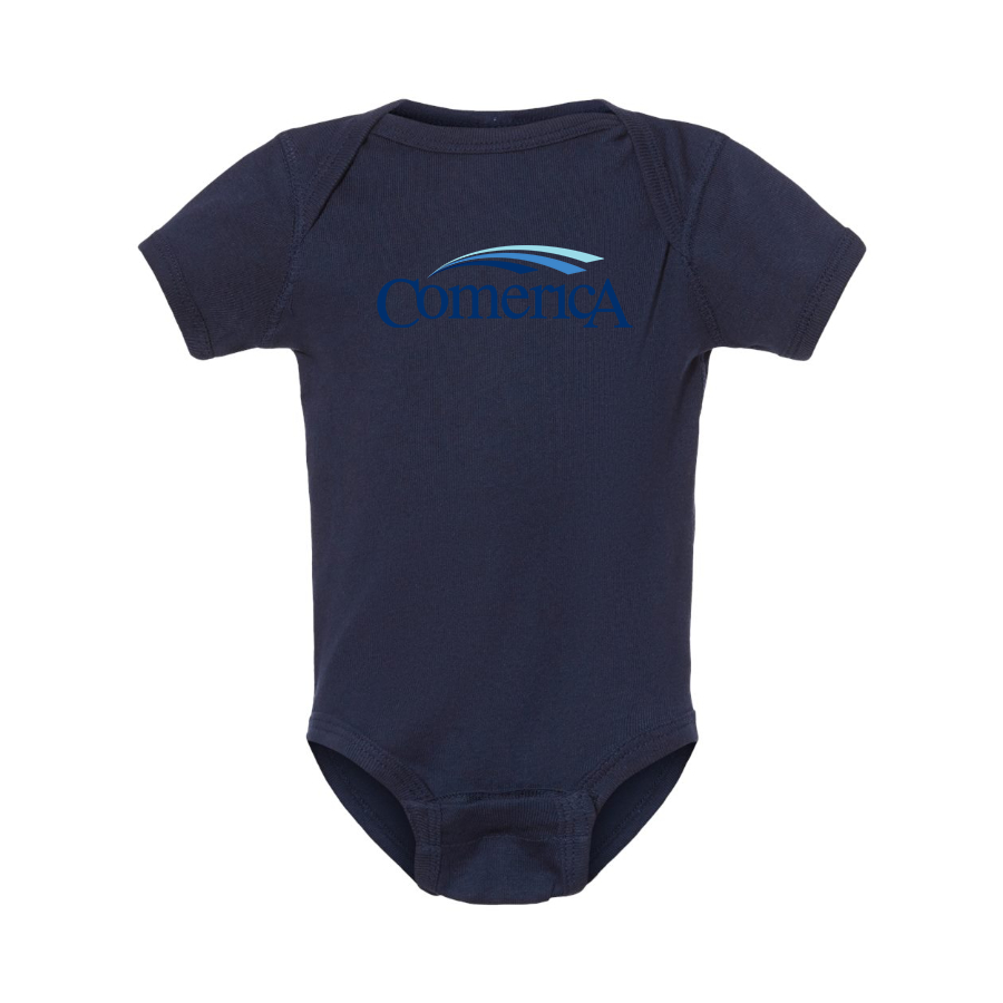 Comerica  Logo Baby Onesie Romper
