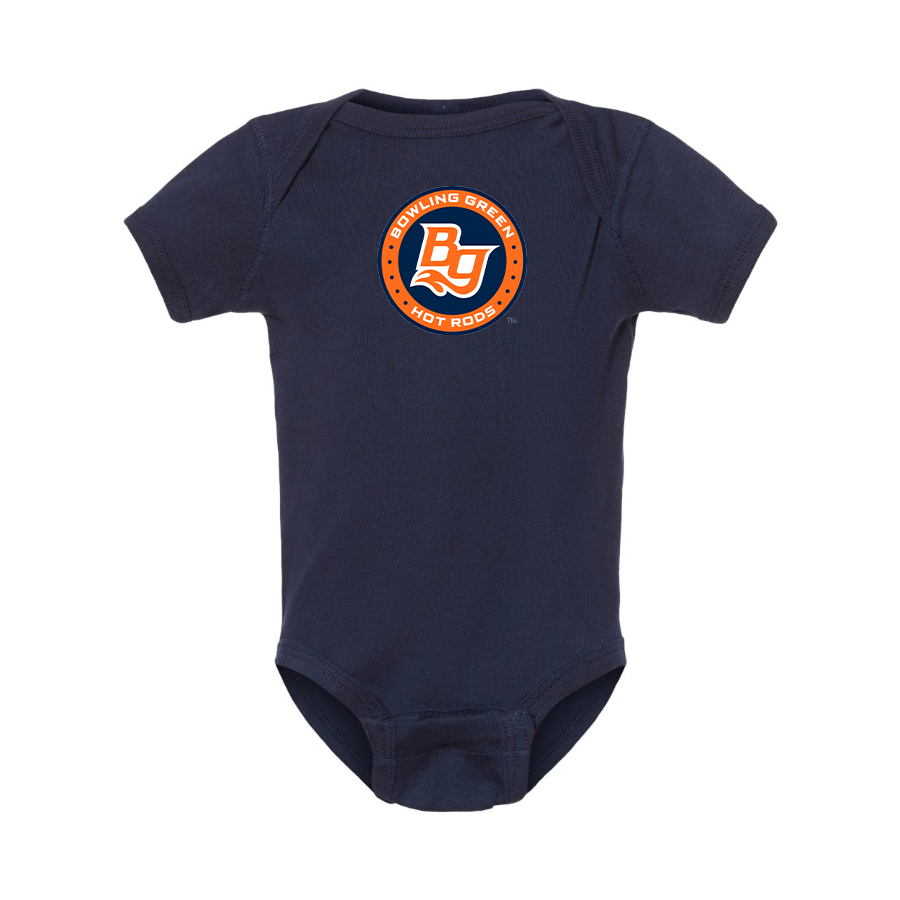 Bowling Green Hot Rods Logo Baby Onesie Romper