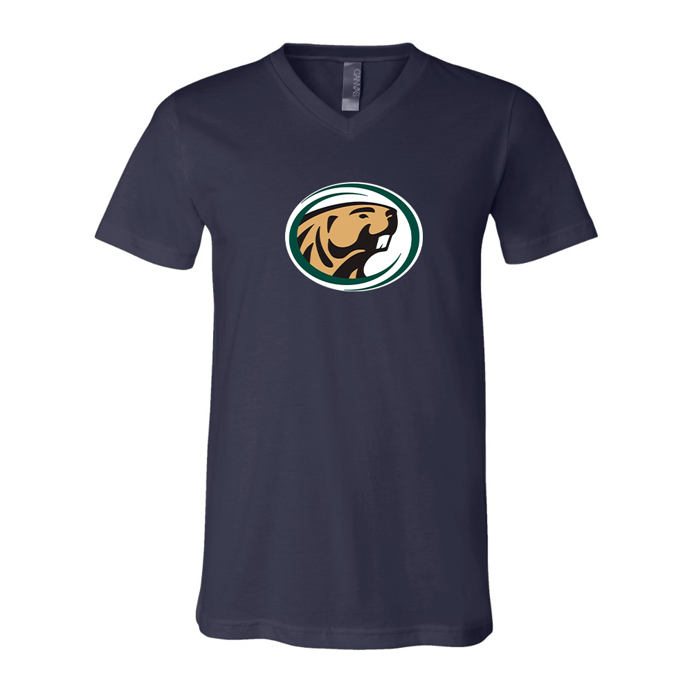 Bemidji State Beavers BELLA  CANVAS - Jersey V-Neck T-Shirt