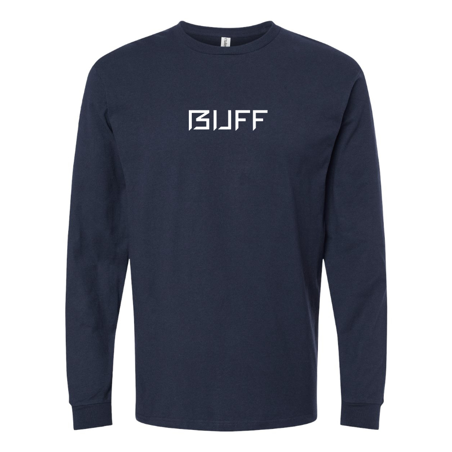 Men's Buff Logo Cotton Long Sleeve T-Shirt