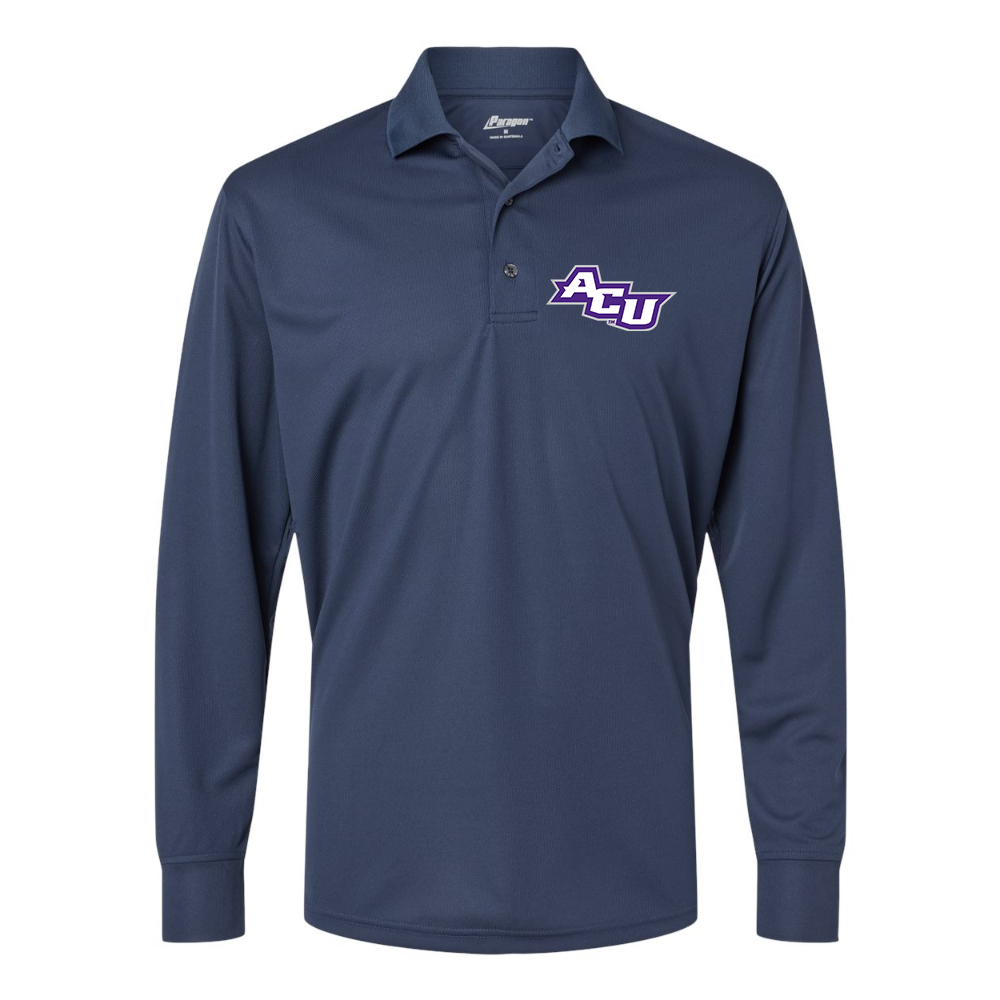 Men's Abilene Christian Wildcats   Paragon Prescott Long Sleeve Polo