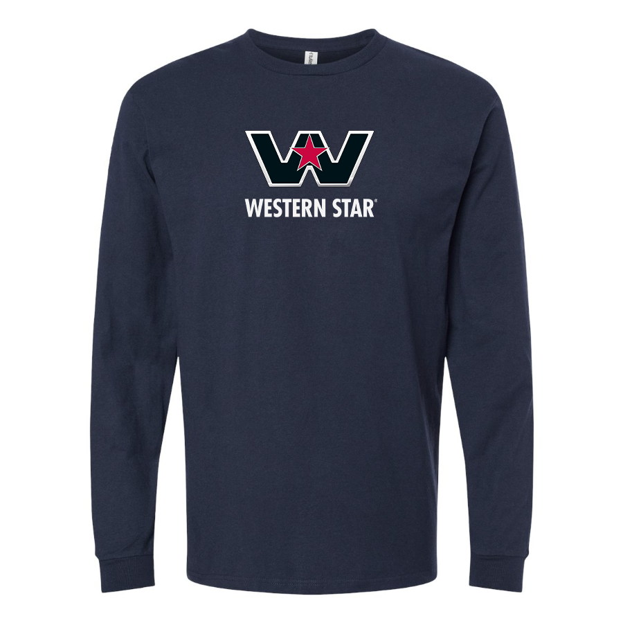 Men's Western Star Logo  Cotton Long Sleeve T-Shirt