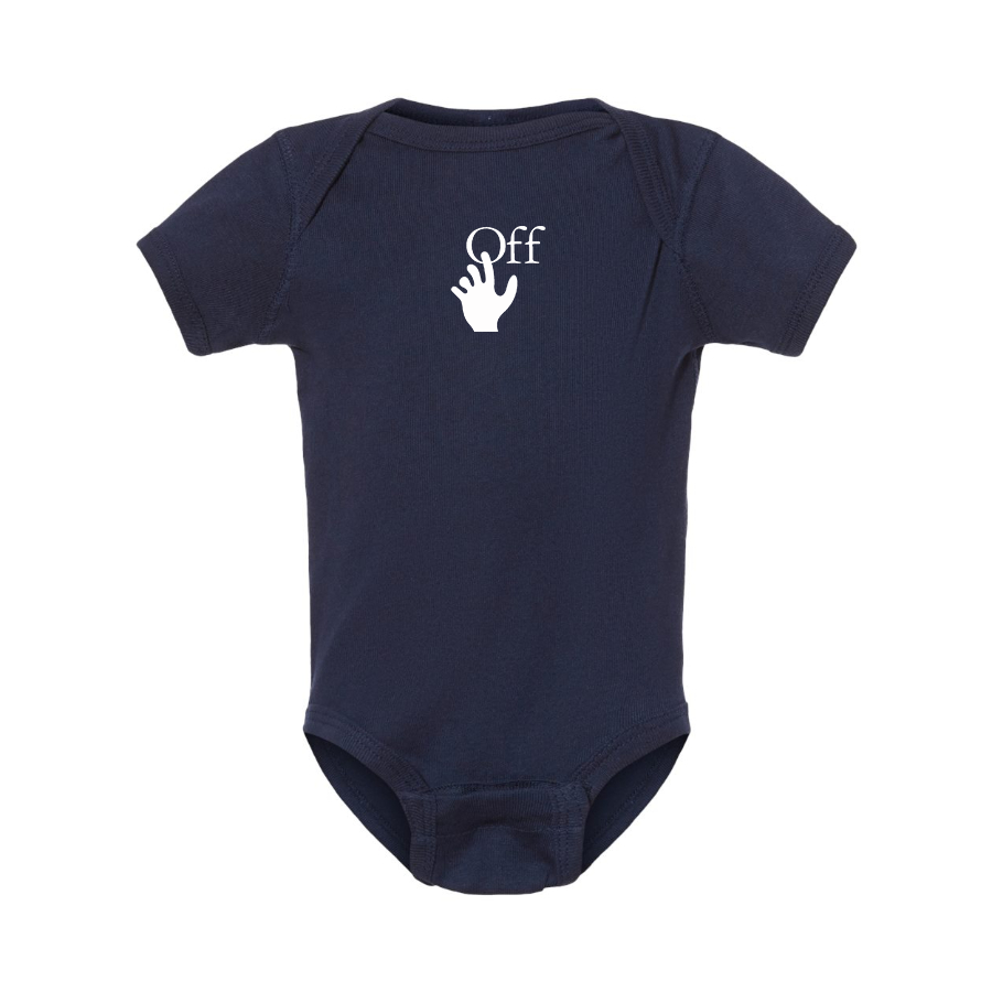 Off-White Hand Logo  Baby Onesie Romper