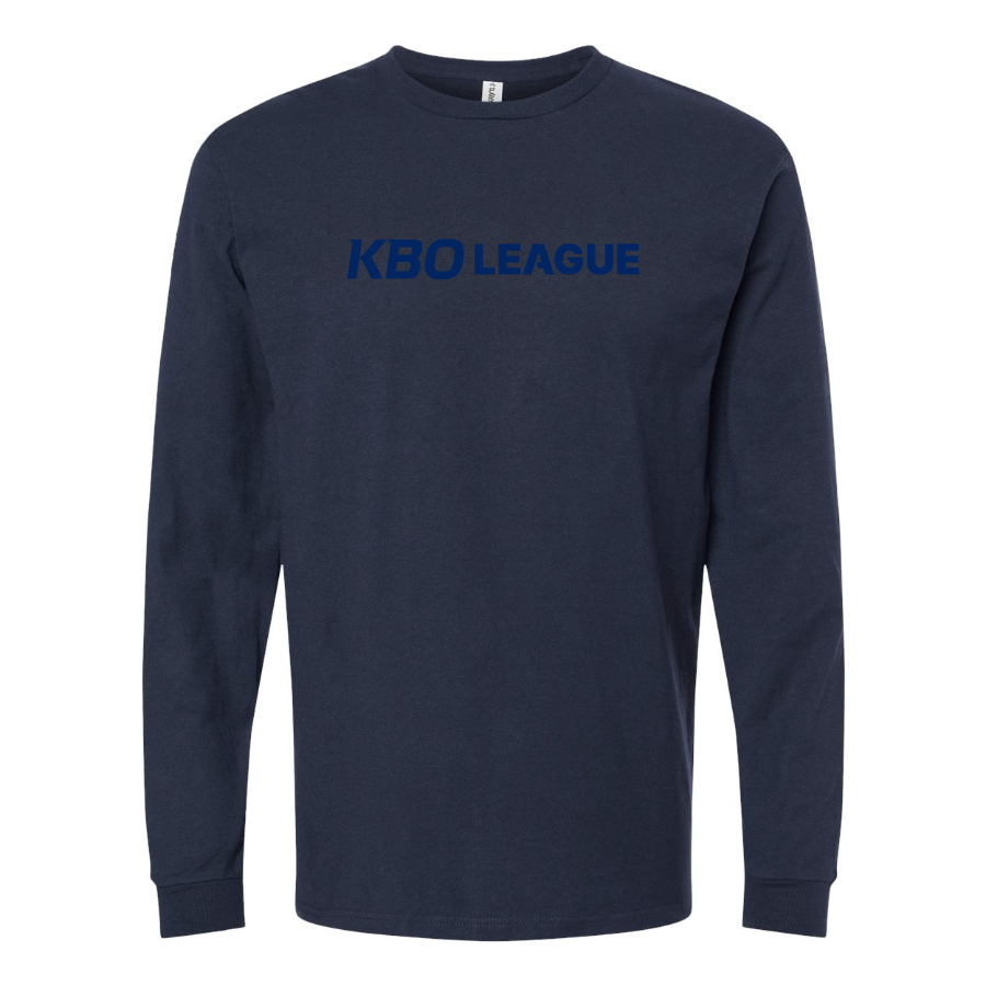 Men's KBO League Logo Cotton Long Sleeve T-Shirt