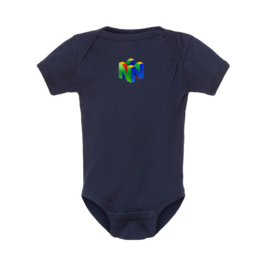 Nintendo N64  Logo Baby Onesie Romper