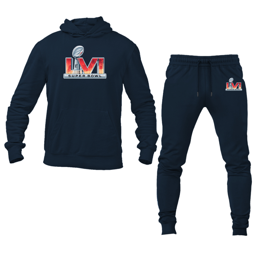 Men's Superbowl LVI Logo Hoodie Joggers Set