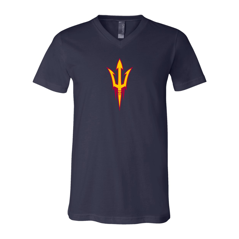 Arizona State Sun Devils BELLA  CANVAS - Jersey V-Neck T-Shirt