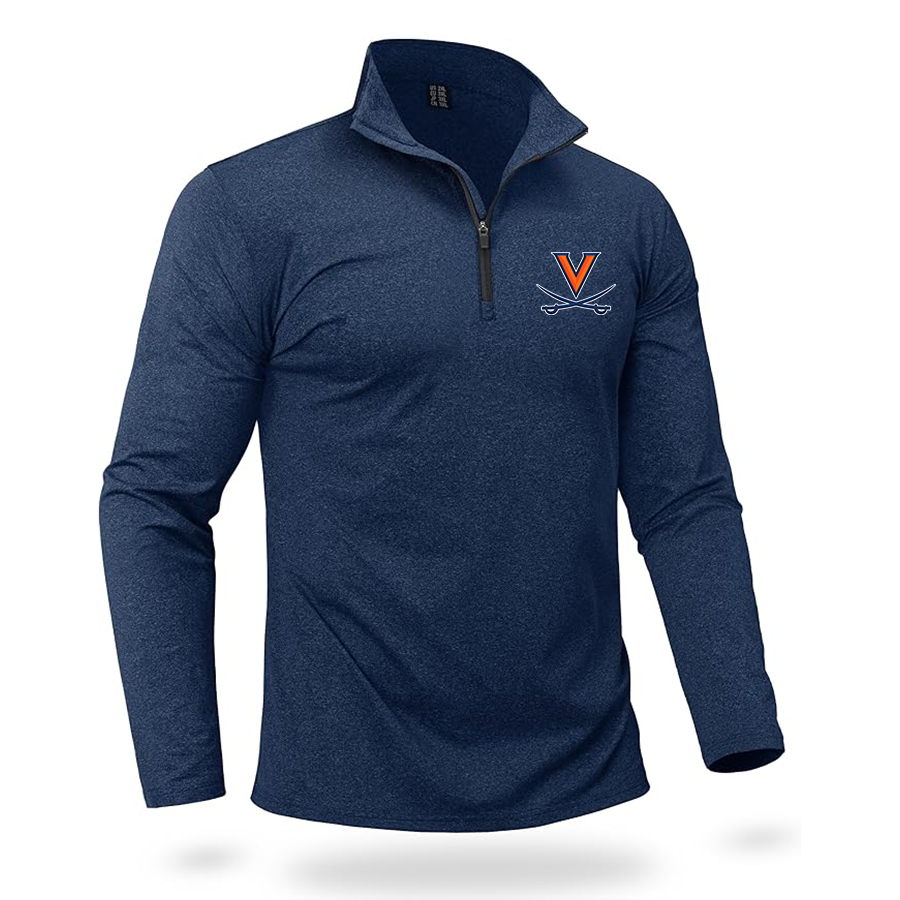 Men's (Design Here) Boladeci Men_s Quarter Zip Pullover Premium Fleece Lined Heather Long Sleeve Golf Shirts Midweight 1_4 Half Zip Sweatshirts