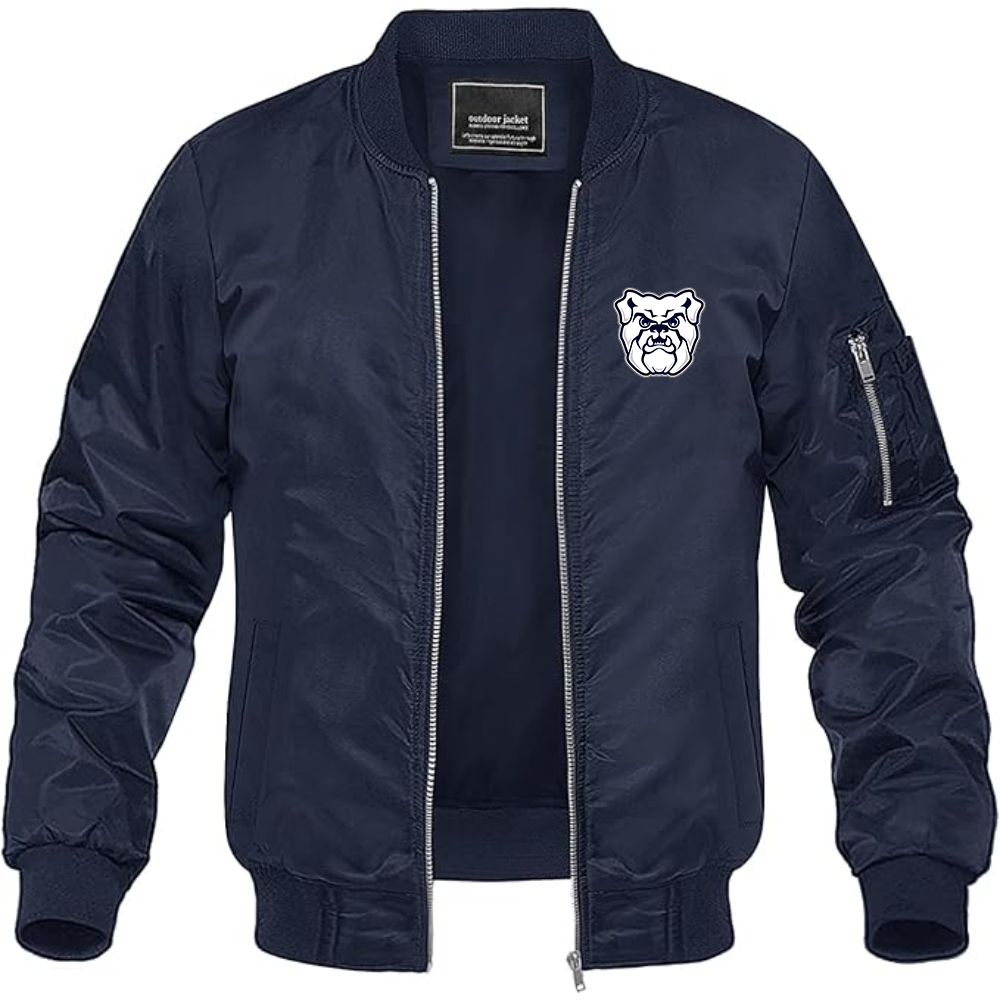 Men's Butler Bulldogs   Lightweight Bomber Jacket Windbreaker Softshell Varsity Jacket Coat
