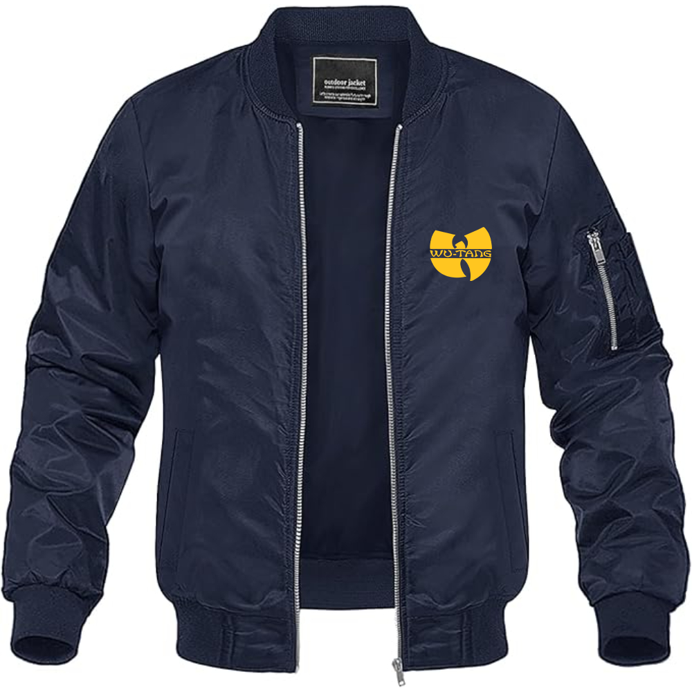 Men's  Wu-Tang Clan Lightweight Bomber Jacket Windbreaker Softshell Varsity Jacket Coat