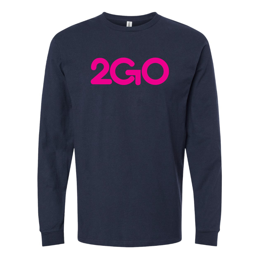 Men's  2GO Logo Cotton Long Sleeve T-Shirt