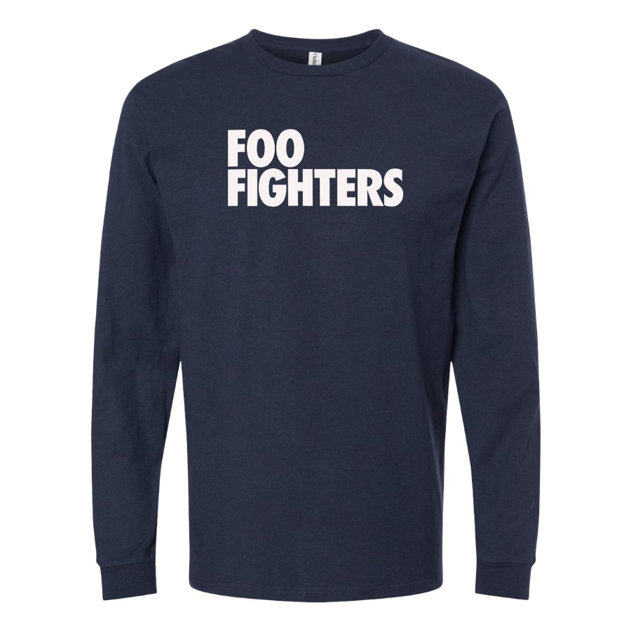 Men's Foo Fighters Logo Cotton Long Sleeve T-Shirt