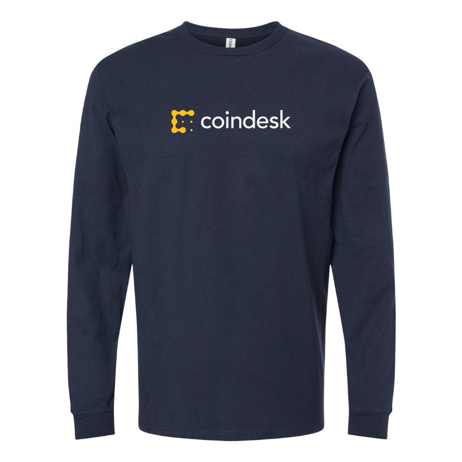 Men's CoinDesk Logo Cotton Long Sleeve T-Shirt