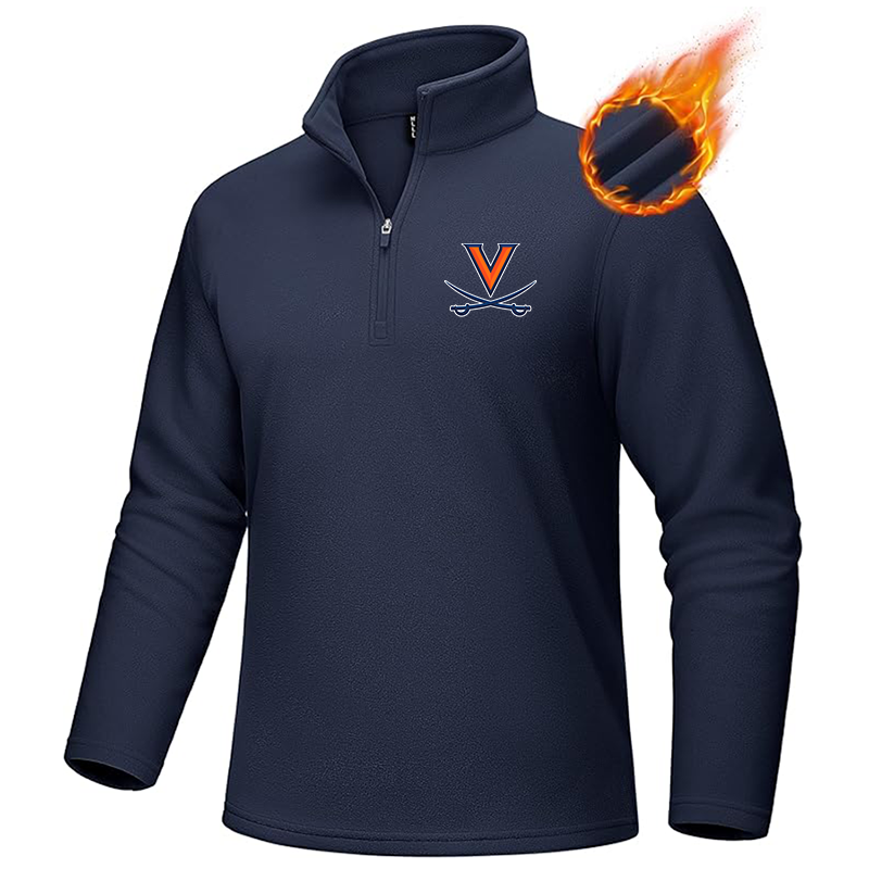 Men's (Design Here) MAGCOMSEN Men_s Quarter-Zip Pullover Polar Fleece Sweatshirt Stand Collar Long Sleeve Shirt for Men Thermal Winter Fall