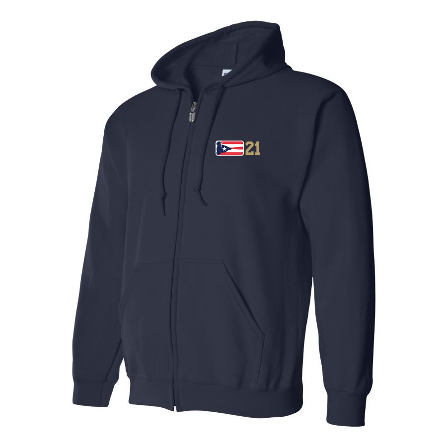 Men's Liga de Beisbol Profesional Roberto Clemente Logo Zipper Hoodie